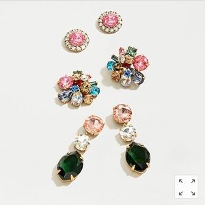 J. Crew -Bold gems earring set